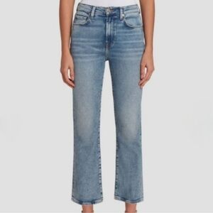 7 For All Mankind High Waist Slim Kick Jeans 31 Waist